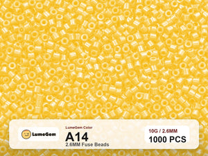 LumeGem A14 Yellow A14 2.6mm fuse beads