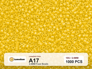 LumeGem A17 Yellow A17 2.6mm fuse beads