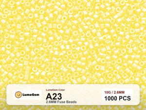 LumeGem A23 Yellow A23 2.6mm fuse beads