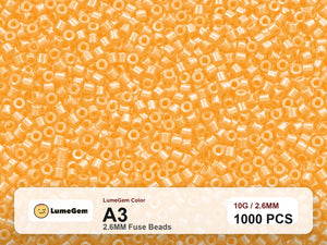 LumeGem A3 Yellow A3 2.6mm fuse beads