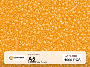 LumeGem A5 Yellow A5 2.6mm fuse beads