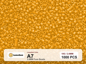 LumeGem A7 Yellow A7 2.6mm fuse beads