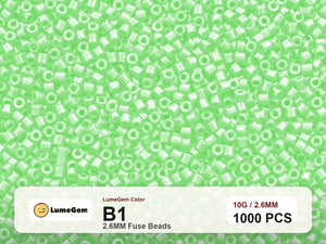 LumeGem B1 Green B1 2.6mm fuse beads