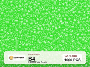 LumeGem B4 Green B4 2.6mm fuse beads
