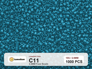 LumeGem C11 Blue C11 2.6mm fuse beads