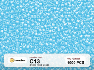 LumeGem C13 Blue C13 2.6mm fuse beads
