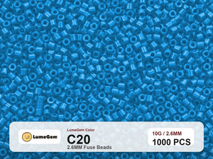 LumeGem C20 Blue C20 2.6mm fuse beads