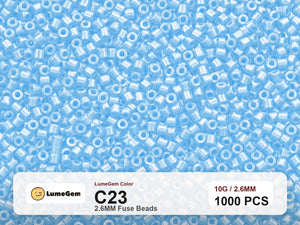 LumeGem C23 Blue C23 2.6mm fuse beads