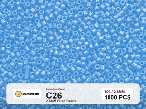 LumeGem C26 Blue C26 2.6mm fuse beads