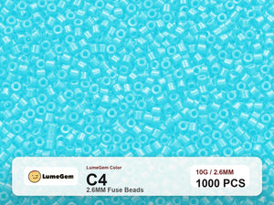 LumeGem C4 Blue C4 2.6mm fuse beads