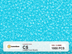 LumeGem C5 Blue C5 2.6mm fuse beads