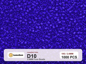 LumeGem D10 Purple D10 2.6mm fuse beads