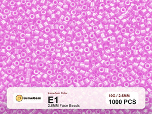 LumeGem E1 Pink E1 2.6mm fuse beads