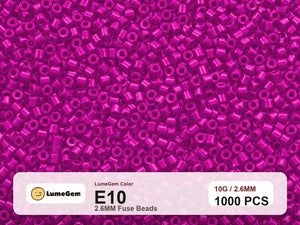 LumeGem E10 Pink E10 2.6mm fuse beads