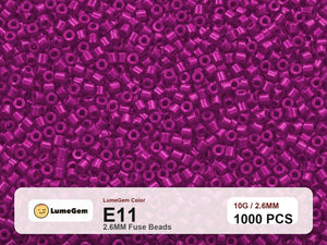 LumeGem E11 Pink E11 2.6mm fuse beads