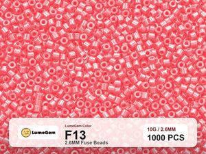 LumeGem F13 Red F13 2.6mm fuse beads
