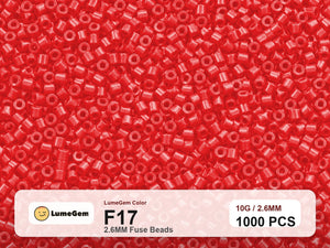 LumeGem F17 Red F17 2.6mm fuse beads