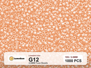 LumeGem G12 Orange G12 2.6mm fuse beads