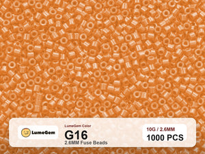 LumeGem G16 Orange G16 2.6mm fuse beads