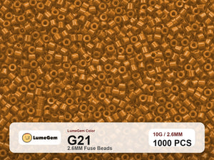 LumeGem G21 Orange G21 2.6mm fuse beads