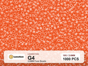 LumeGem G4 Orange G4 2.6mm fuse beads