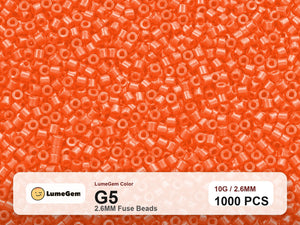 LumeGem G5 Orange G5 2.6mm fuse beads