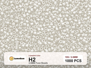 LumeGem H2 Neutral H2 2.6mm fuse beads