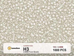 LumeGem H3 Neutral H3 2.6mm fuse beads