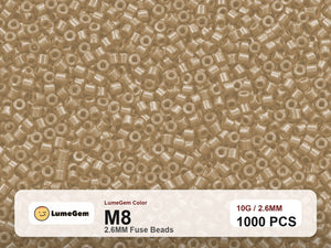 LumeGem M8 Neutral M8 2.6mm fuse beads