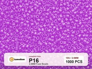 LumeGem P16 Purple P16 2.6mm fuse beads