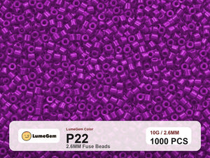 LumeGem P22 Purple P22 2.6mm fuse beads