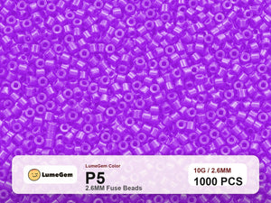 LumeGem P5 Purple P5 2.6mm fuse beads
