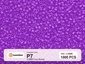 LumeGem P7 Purple P7 2.6mm fuse beads