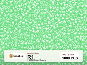 LumeGem R1 Green R1 2.6mm fuse beads