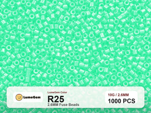 LumeGem R25 Green R25 2.6mm fuse beads