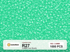 LumeGem R27 Green R27 2.6mm fuse beads