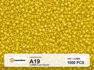 LumeGem A19 Yellow A19 2.6mm fuse beads