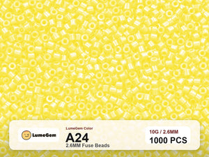 LumeGem A24 Yellow A24 2.6mm fuse beads
