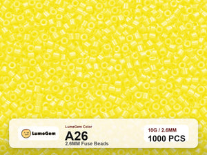 LumeGem A26 Yellow A26 2.6mm fuse beads