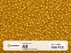 LumeGem A9 Yellow A9 2.6mm fuse beads
