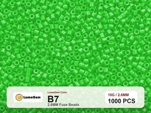 LumeGem B7 Green B7 2.6mm fuse beads