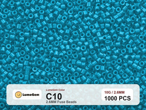 LumeGem C10 Blue C10 2.6mm fuse beads