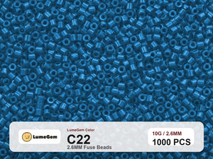 LumeGem C22 Blue C22 2.6mm fuse beads