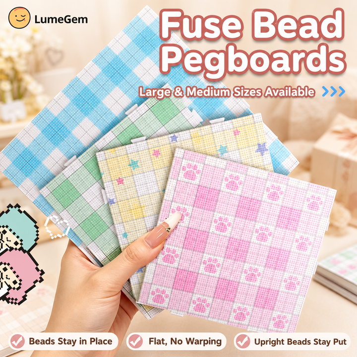LumeGem 52x52 square pegboard set for 2.6mm mini fuse beads