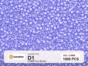 LumeGem D1 Purple D1 2.6mm fuse beads