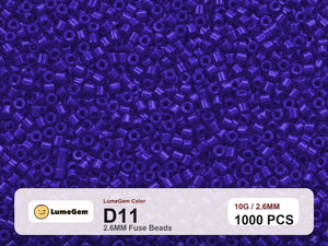 LumeGem D11 Purple D11 2.6mm fuse beads