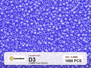 LumeGem D3 Purple D3 2.6mm fuse beads