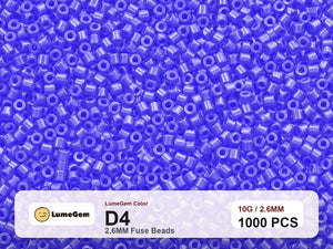 LumeGem D4 Purple D4 2.6mm fuse beads