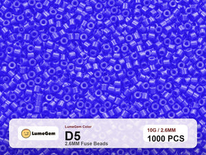 LumeGem D5 Purple D5 2.6mm fuse beads