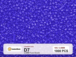 LumeGem D7 Purple D7 2.6mm fuse beads